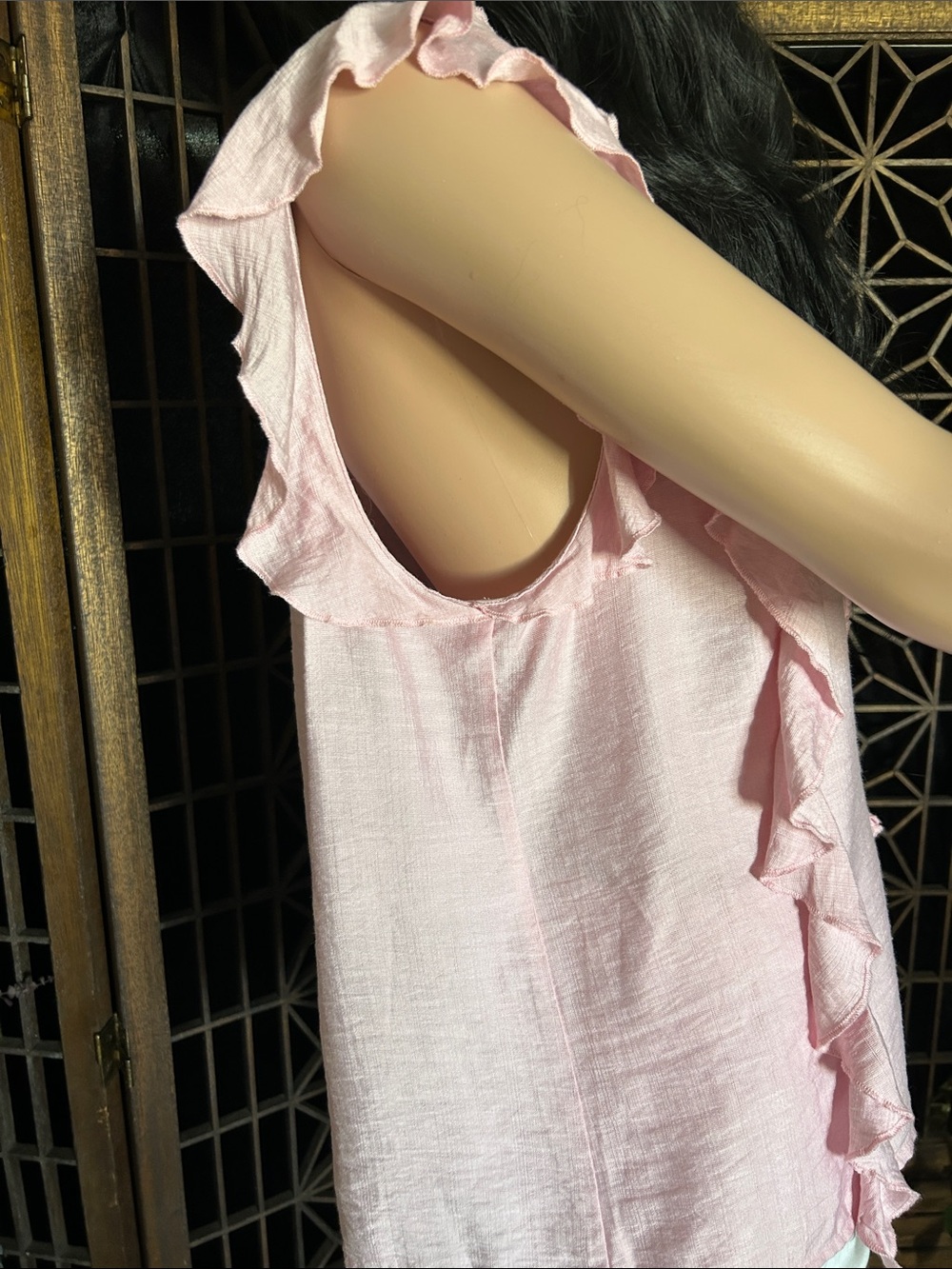 NWT NORDSTROM RACHEL RUFFLE TOP L - Picture 6 of 11